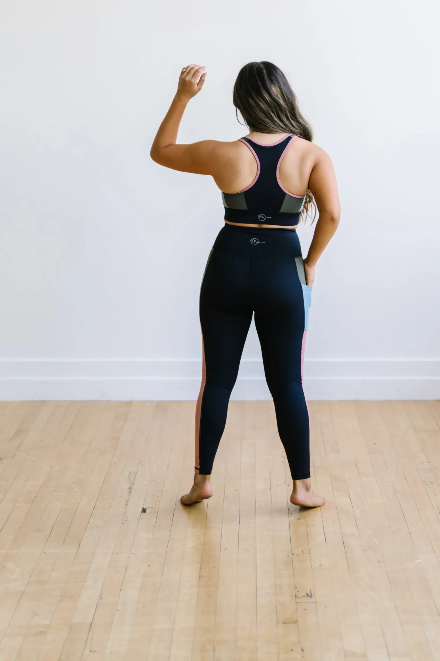 inspire_leggings__olive_c_6.webp Leggings>Maven Thread Inspire Leggings - Olive Colorblock