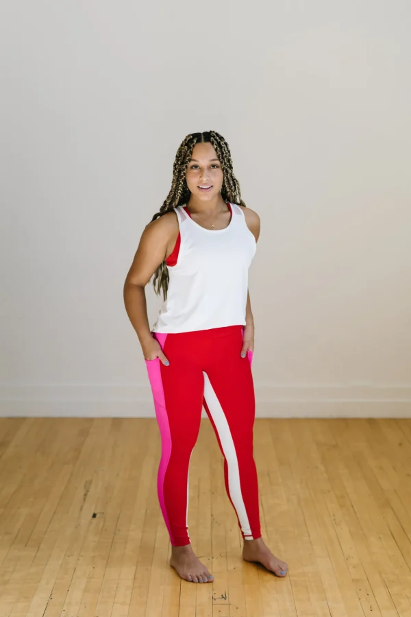 Leggings>Maven Thread Inspire Leggings - Passion Pink