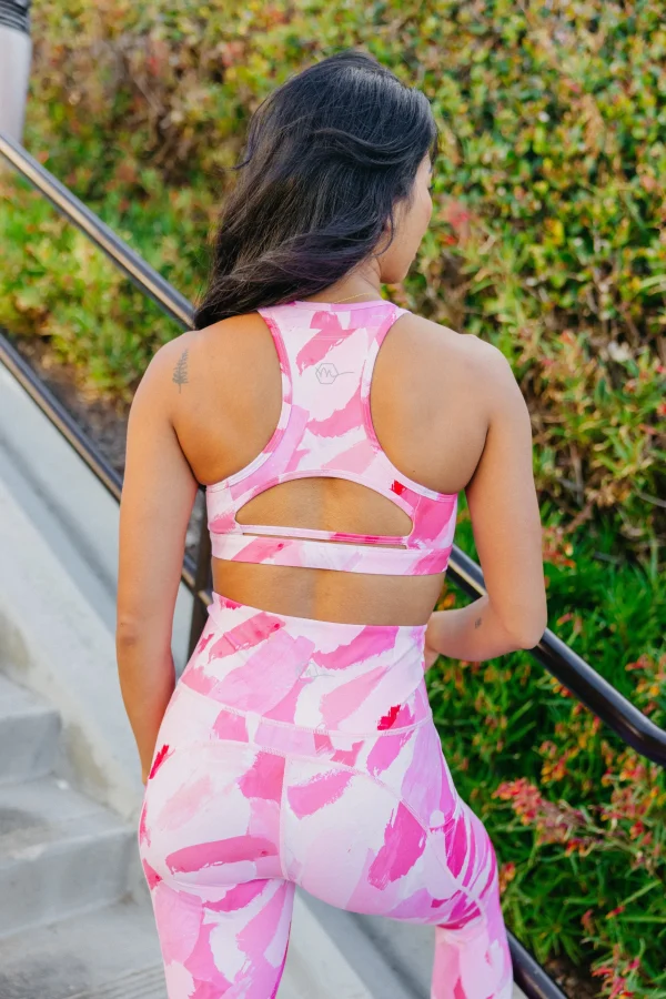 Leggings>Maven Thread Inspire Leggings - Pink Brushstroke