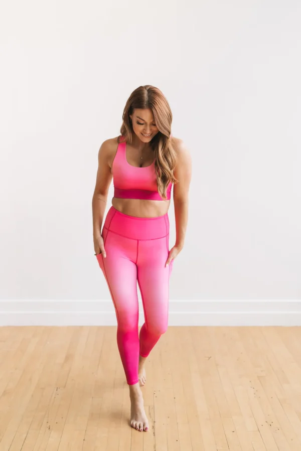 Leggings>Maven Thread Inspire Leggings - Pink Ombre