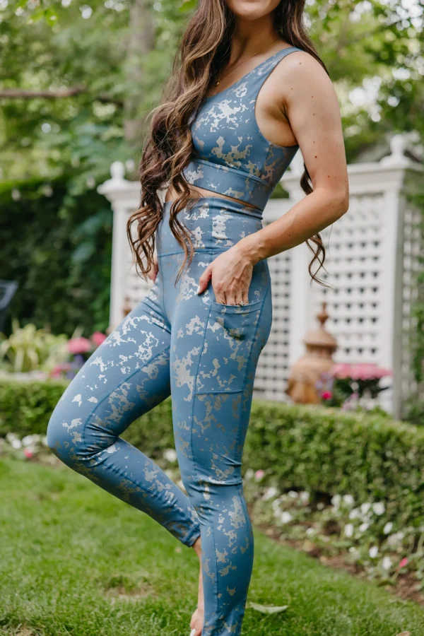 Leggings>Maven Thread Inspire Leggings - Silver Foil