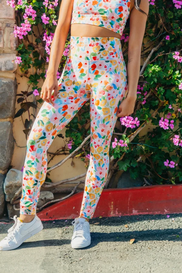 Leggings>Maven Thread Inspire Leggings - Watercolor Floral
