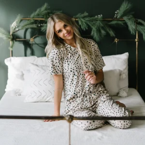 Hoodies + Sleep | Pajamas>Maven Thread Lounge Premium Pajama Top - Dalmatian