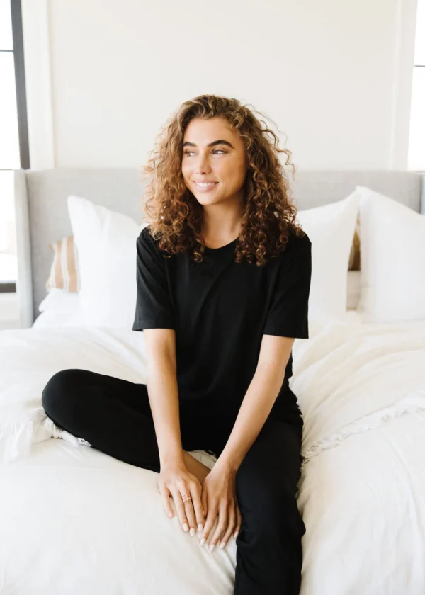 Hoodies + Sleep | Pajamas>Maven Thread Lounge Premium Pajama Top - Black