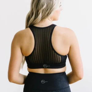 Sports Bras>Maven Thread Mesh Sports Bra - Black Snakeskin