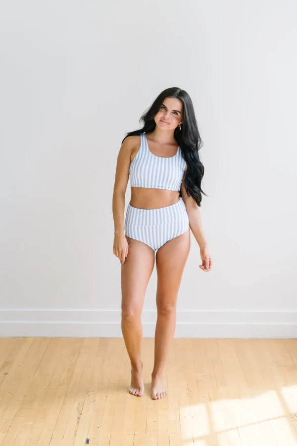 Swim Tops | Swim Tops>Maven Thread Oasis Bikini Top - Blue Stripe
