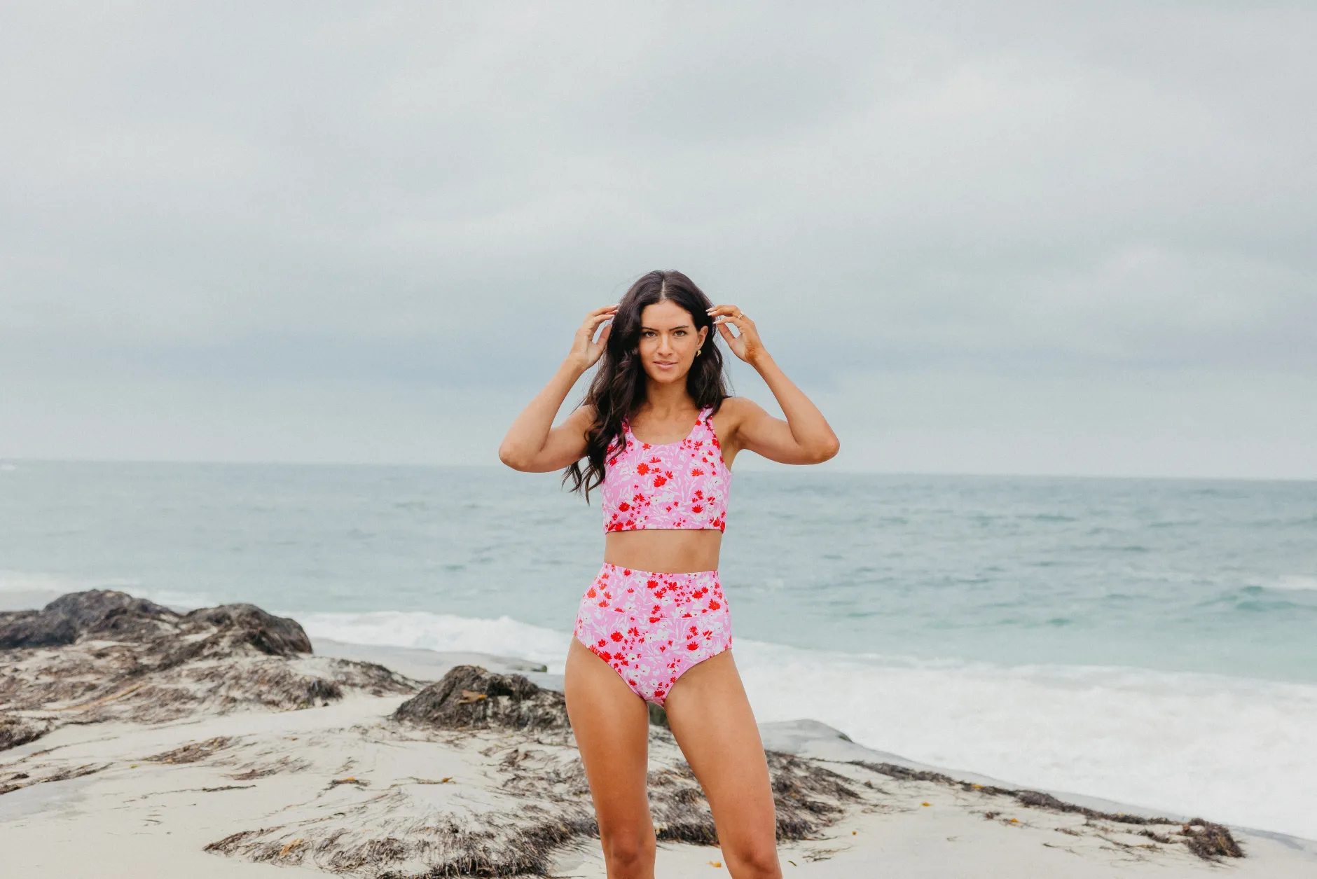 oasis_bikini_top__pink_fl_4.webp Swim Tops | Swim Tops>Maven Thread Oasis Bikini Top - Pink Floral