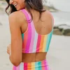 Swim Tops | Swim Tops>Maven Thread Oasis Bikini Top - Sherbet Stripes