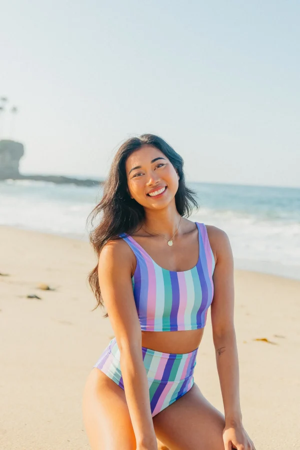 Swim Tops | Swim Tops>Maven Thread Oasis Bikini Top - Siren Stripes