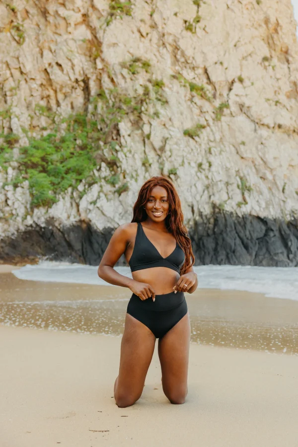 Swim Tops | Swim Tops>Maven Thread Plunge Bikini Top - Black