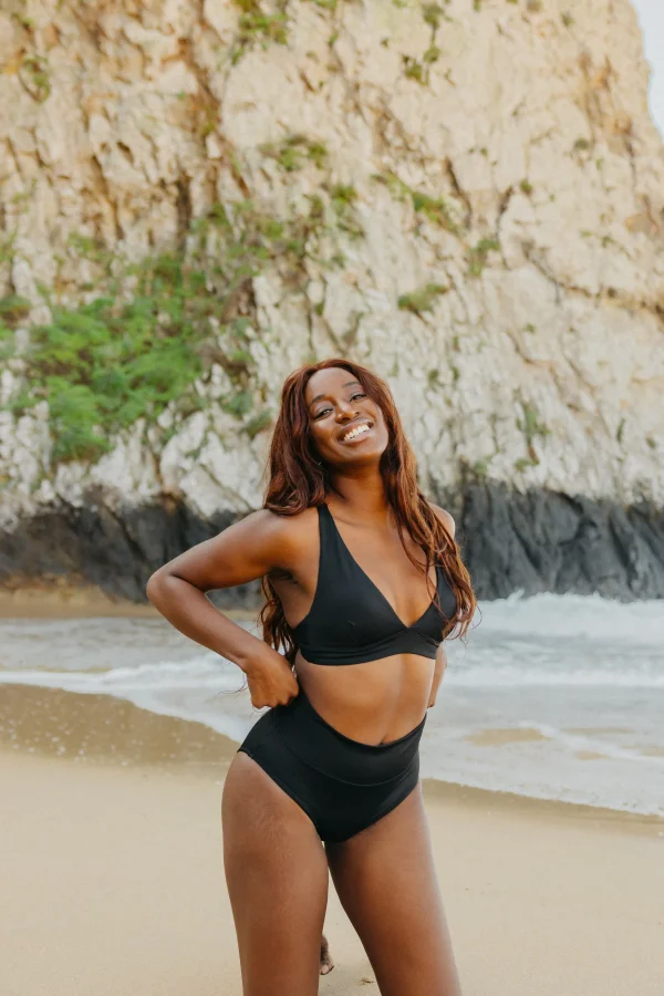Swim Tops | Swim Tops>Maven Thread Plunge Bikini Top - Black