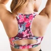 Sports Bras>Maven Thread Power Sports Bra - Maroon Floral