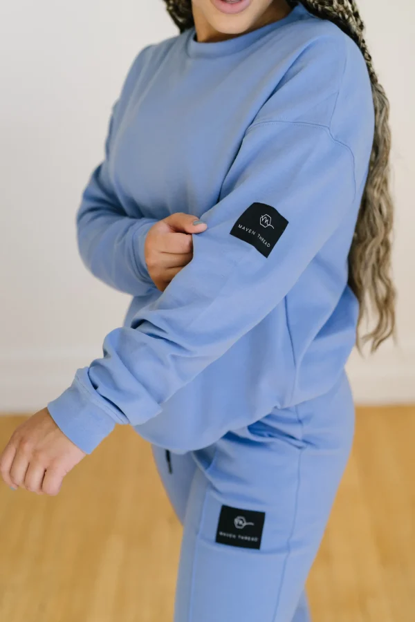Hoodies + Sleep | Outerwear>Maven Thread Relax Sweater - Sky Blue