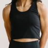 Tanks>Maven Thread Renew Crop Tank - Black