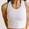 Tanks>Maven Thread Renew Crop Tank - White