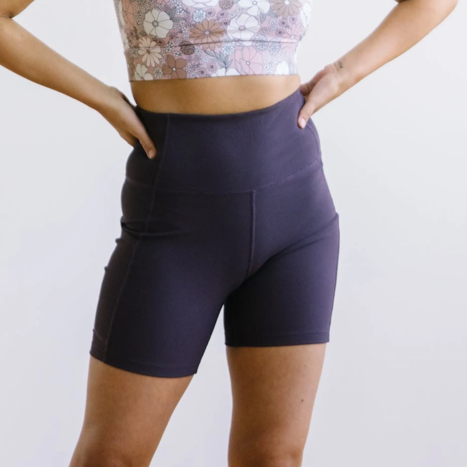 ribbed_biker_shorts____eg_0.webp Shorts>Maven Thread Ribbed Biker Shorts - 6'' - Eggplant