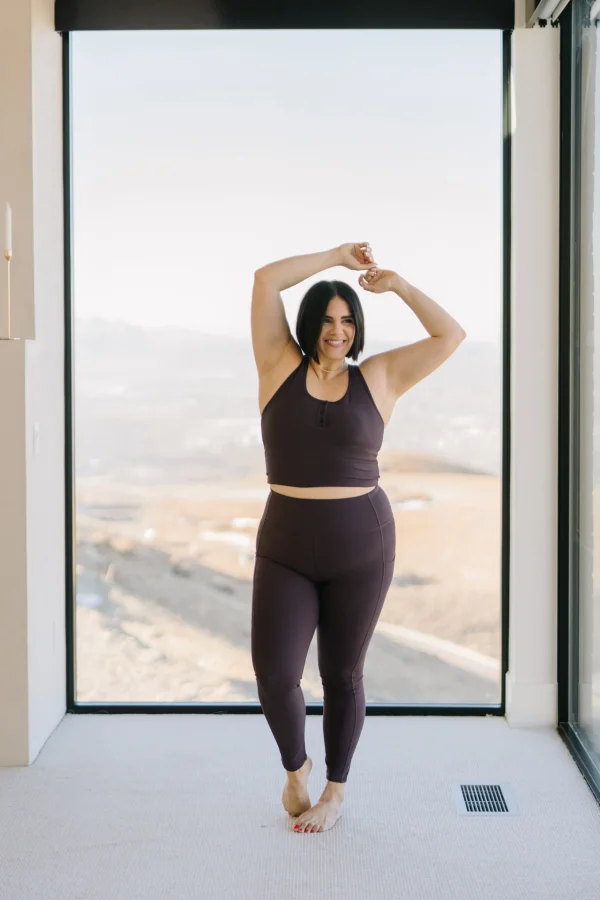 Sports Bras | Tanks>Maven Thread Ribbed Crop Tank Sports Bra - Eggplant
