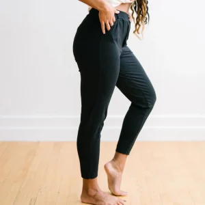 Trousers | Sweats + Pjs + Lounge>Maven Thread Work Hard Play Hard Trousers - Black