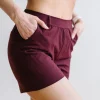 Trousers | Shorts>Maven Thread Work Hard Play Hard Trouser Shorts - Maroon