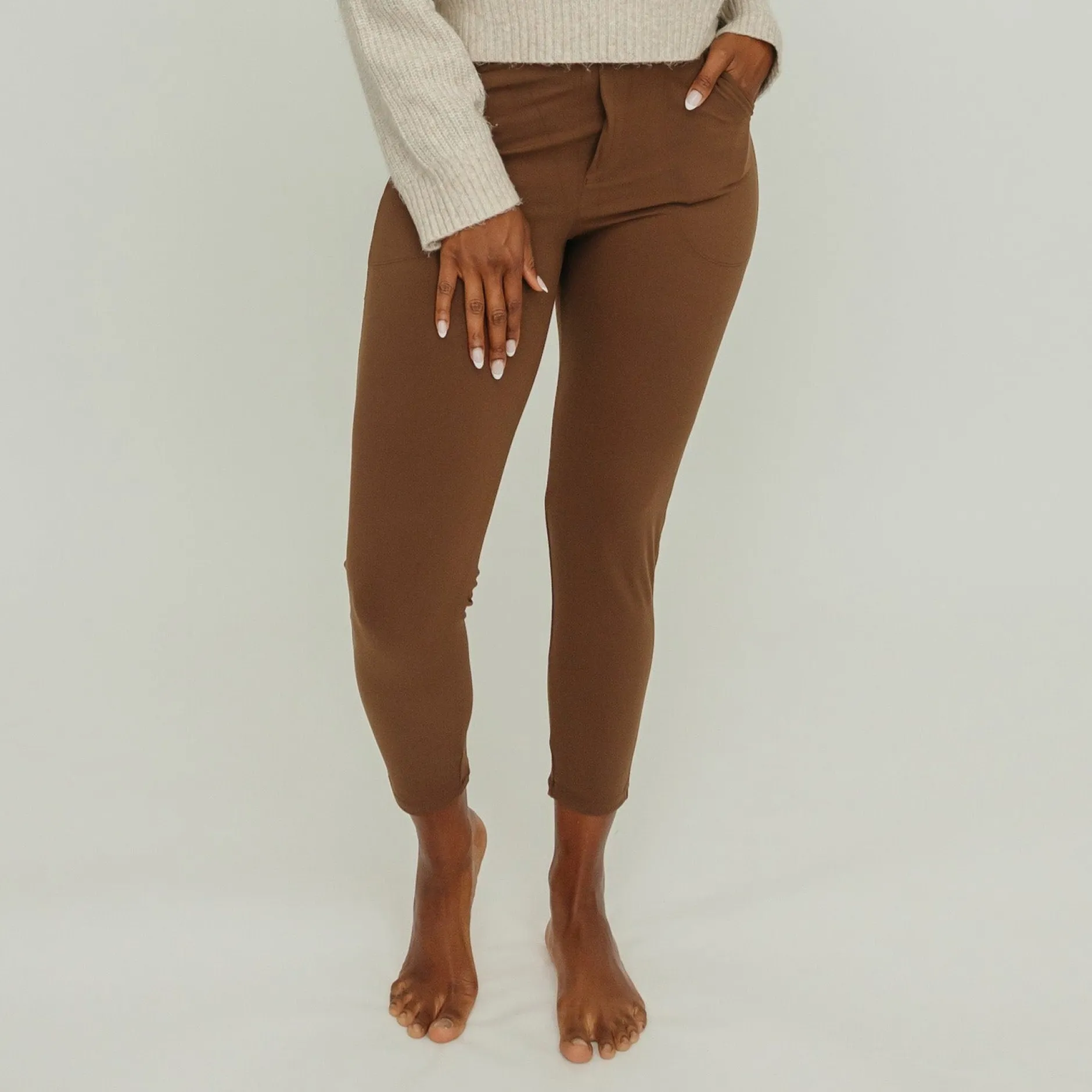 work_hard_play_hard_trous_0-12.webp Trousers | Sweats + Pjs + Lounge>Maven Thread Work Hard Play Hard Trousers - Brown
