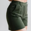 Trousers | Shorts>Maven Thread Work Hard Play Hard Trouser Shorts - Olive Green