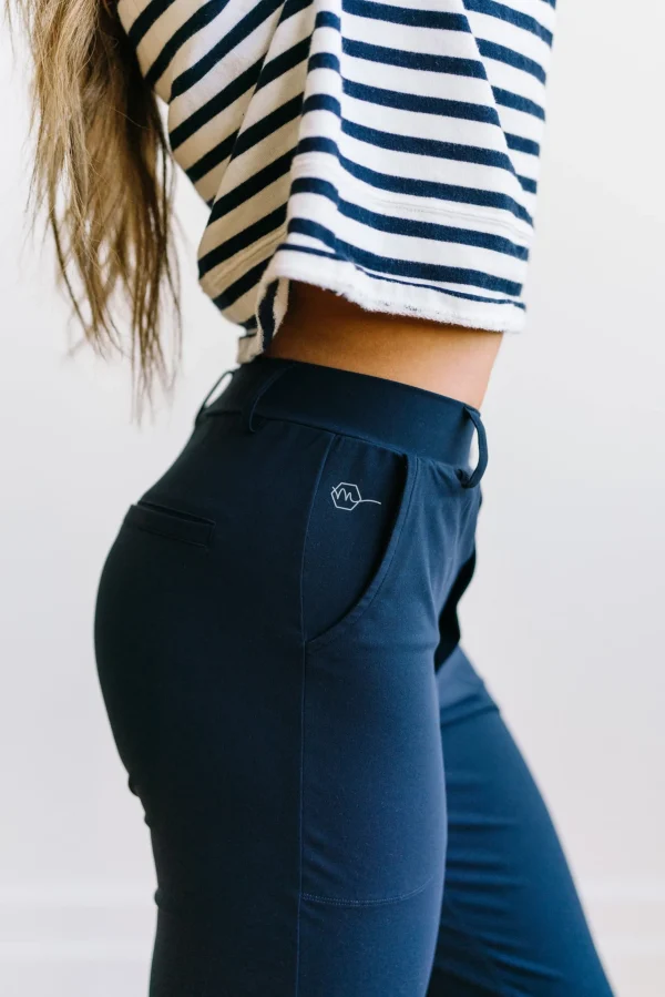Trousers | Sweats + Pjs + Lounge>Maven Thread Work Hard Play Hard Trousers - Navy