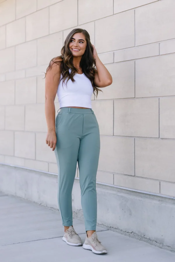 Trousers | Sweats + Pjs + Lounge>Maven Thread Work Hard Play Hard Trousers - Sage