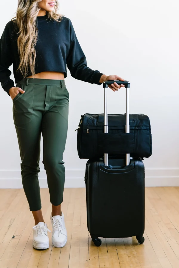 Trousers | Sweats + Pjs + Lounge>Maven Thread Work Hard Play Hard Trousers - Olive Green