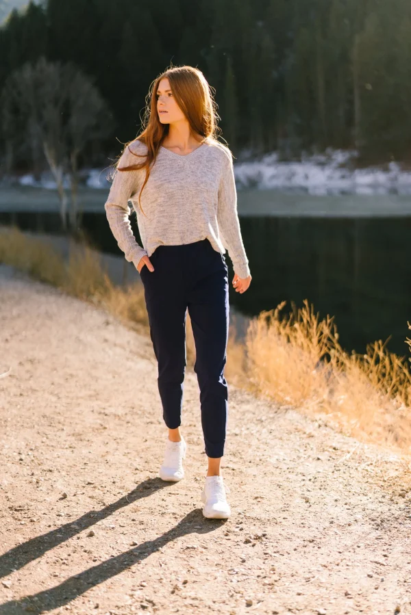 Trousers | Sweats + Pjs + Lounge>Maven Thread Work Hard Play Hard Trousers - Navy