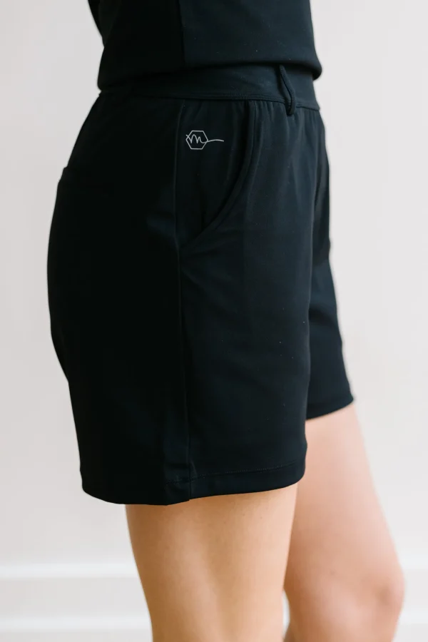 Trousers | Shorts>Maven Thread Work Hard Play Hard Trouser Shorts - Black